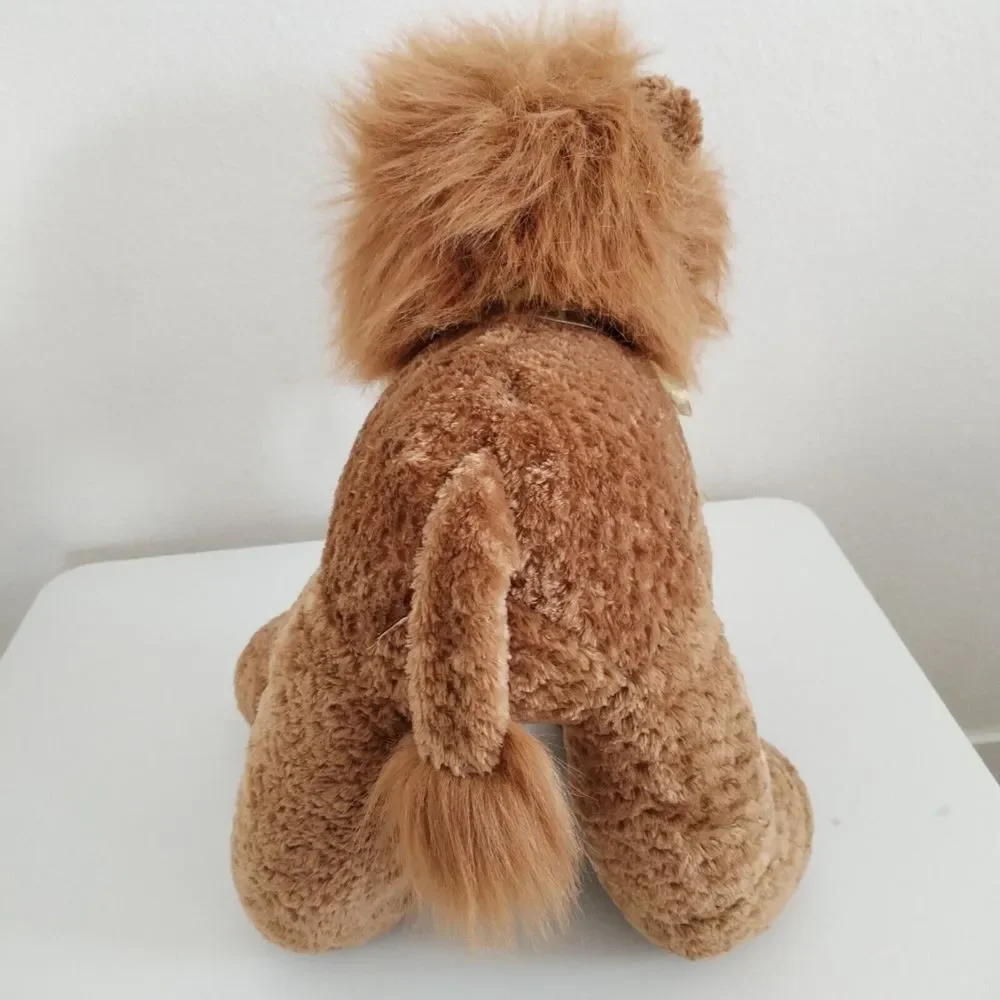 Walmart Lion Large Plush Stuffed Animal w Floppy Legs n Giraffe Ribbon Bow 16 in